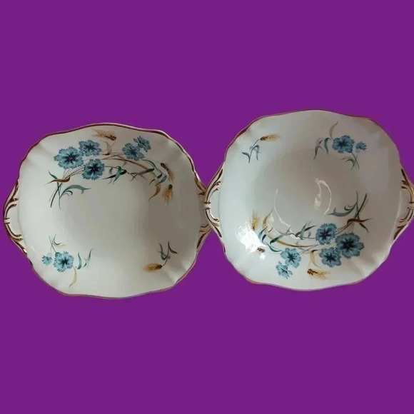 Roslyn fine bone china  cake plates set of 2 - Picture 3 of 5